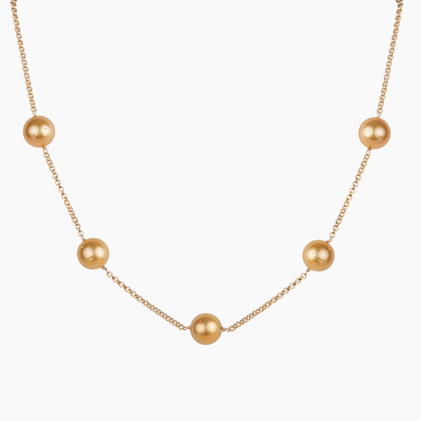 Golden Pearl Necklace | David's Bridal