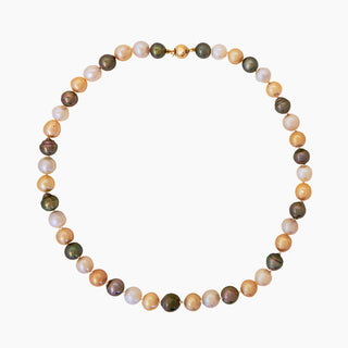 Multicolor Pearl Strand with Tahitian black pearls handcrafted in Hawaii