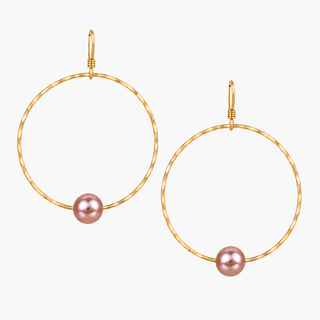 Isla Pink Hoop Earrings