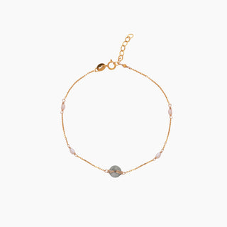 Jade bracelet in gold handcrafted in Hawaii