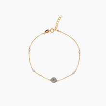 Load image into Gallery viewer, Jade bracelet in gold handcrafted in Hawaii
