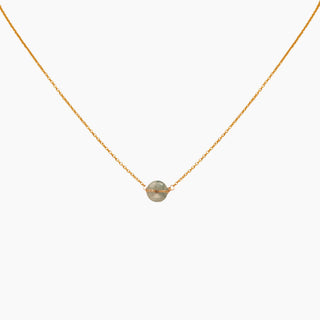 Jade necklace in gold handcrafted in Hawaii
