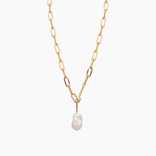 Load image into Gallery viewer, Luxe Long White Flameball Pearl Necklace