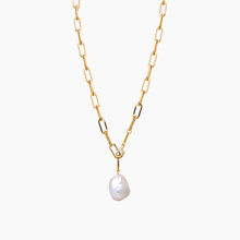 Load image into Gallery viewer, Luxe Links Long Flameball Pearl Necklace