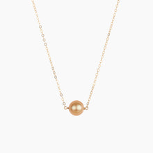 Load image into Gallery viewer, Mama Golden Pearl Bar Necklace