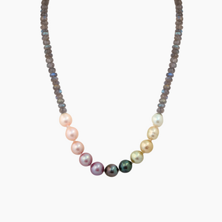 Mana Labradorite Rainbow Pearl Necklace