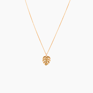 Medium Monstera Necklace