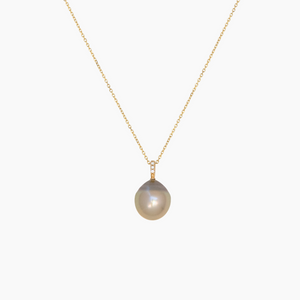 Octavia Diamond Pearl Necklace