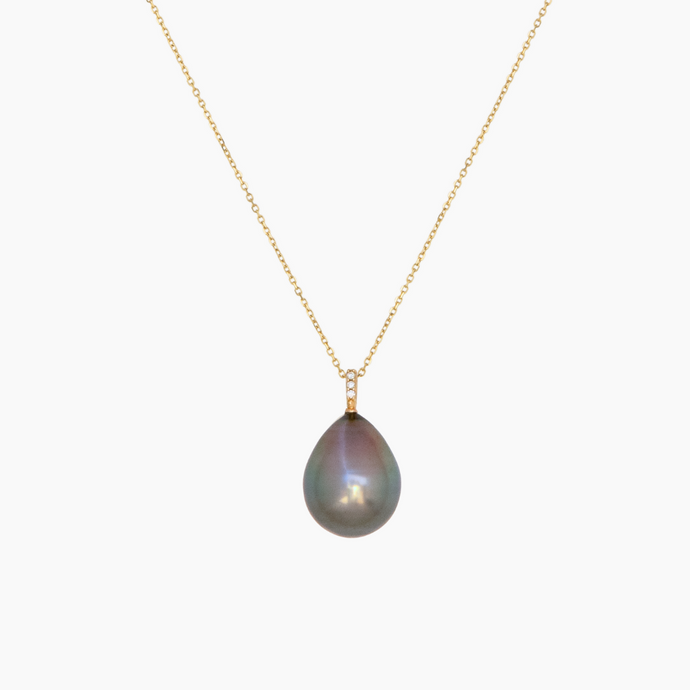 Seraphine Diamond Pearl Necklace