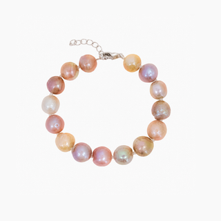 Multicolor Pink Pearl Knotted Bracelet