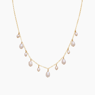 Nova White Keshi Pearl Necklace