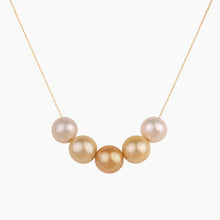 Load image into Gallery viewer, Ombre Golden South Sea Bali Pearl Necklace