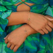 Load image into Gallery viewer, Riley Enhanced Chocolate Tahitian Keshi Pearl Bracelet