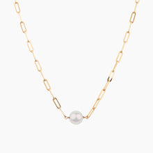 Load image into Gallery viewer, White Pearl Paperclip Choker