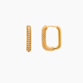 Pave Cubic Zirconia Huggie