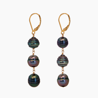 Koi Peacock Tahitian Pearl Earring