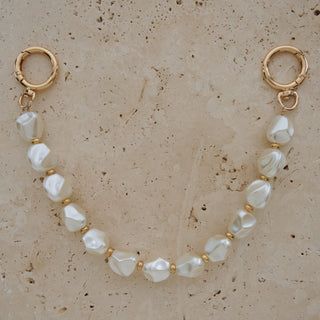 Claudia White Bag Charm