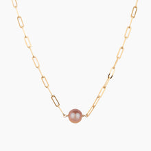 Load image into Gallery viewer, Pink Pearl Paperclip Choker