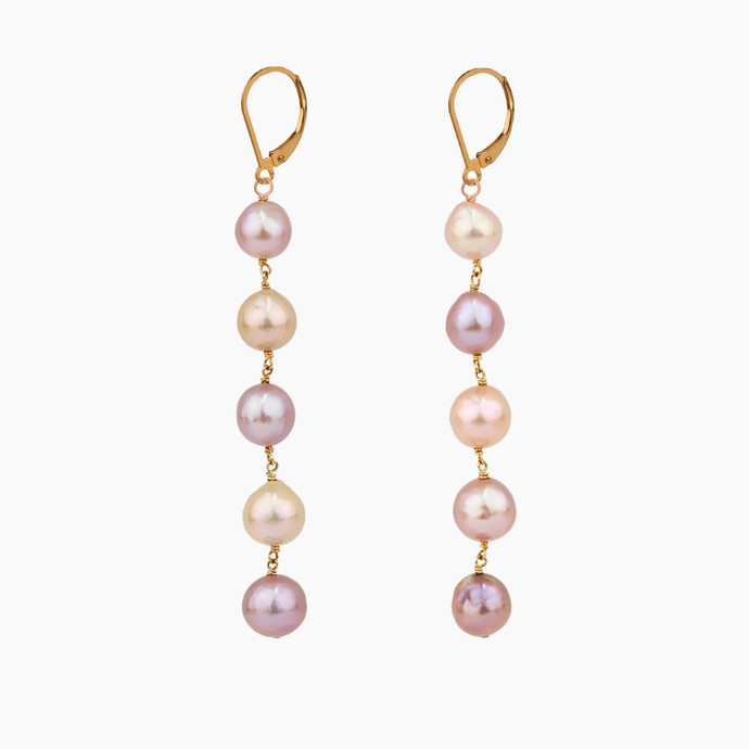 Elima Pink Pearl Earring