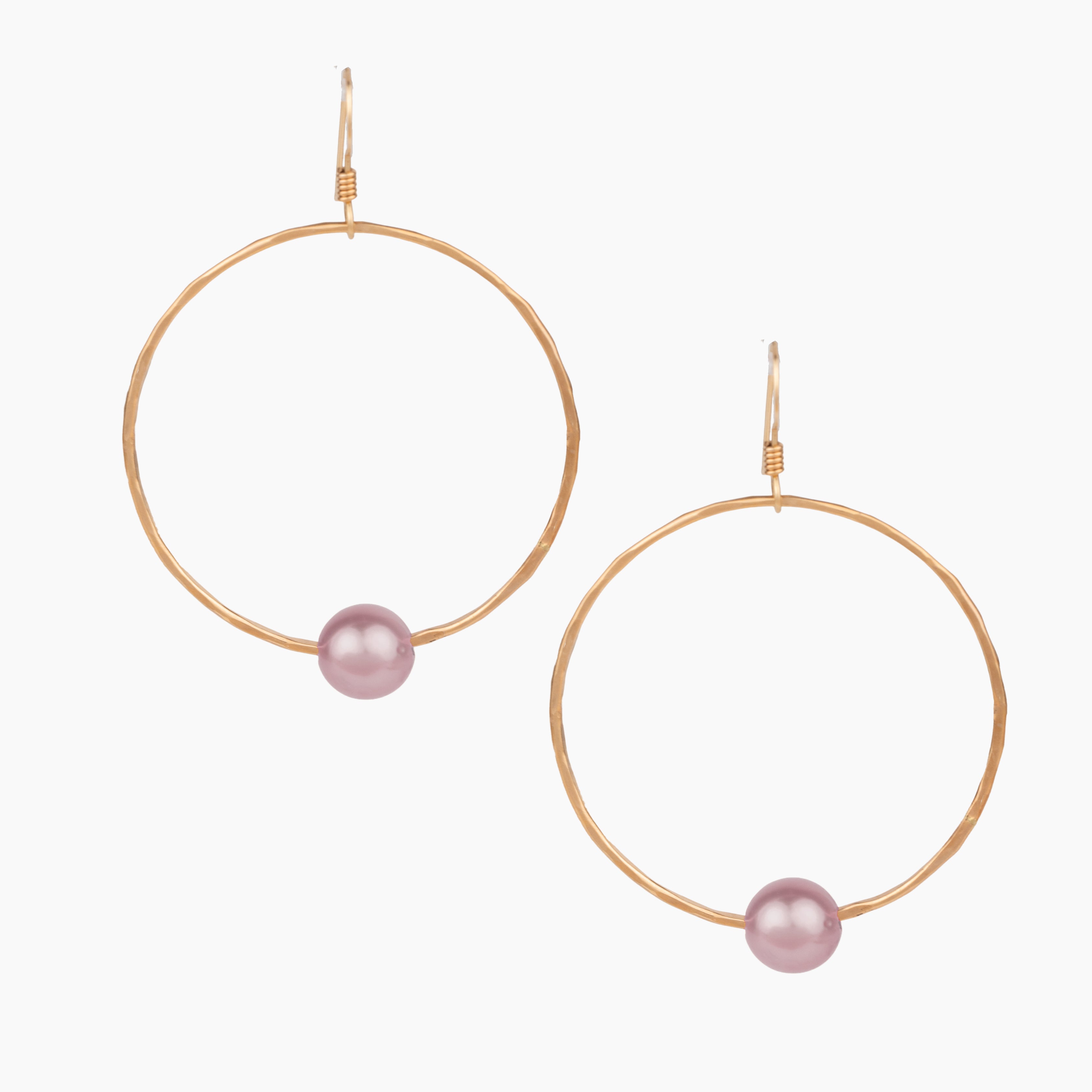 Isla Pink Hoop Earrings