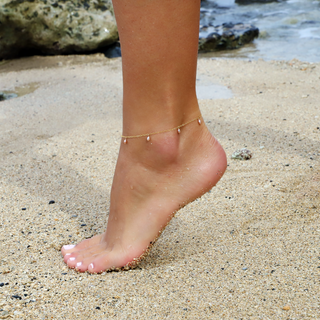 Pink Keshi Pearl Anklet