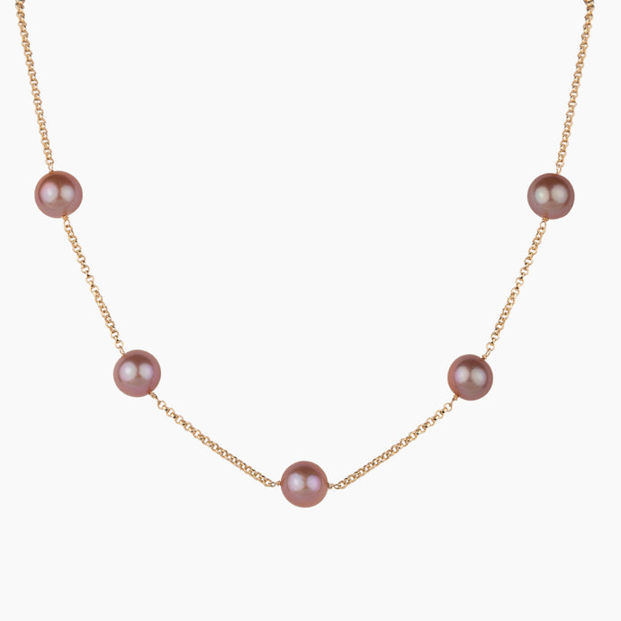 Carmen Pink Pearl Necklace