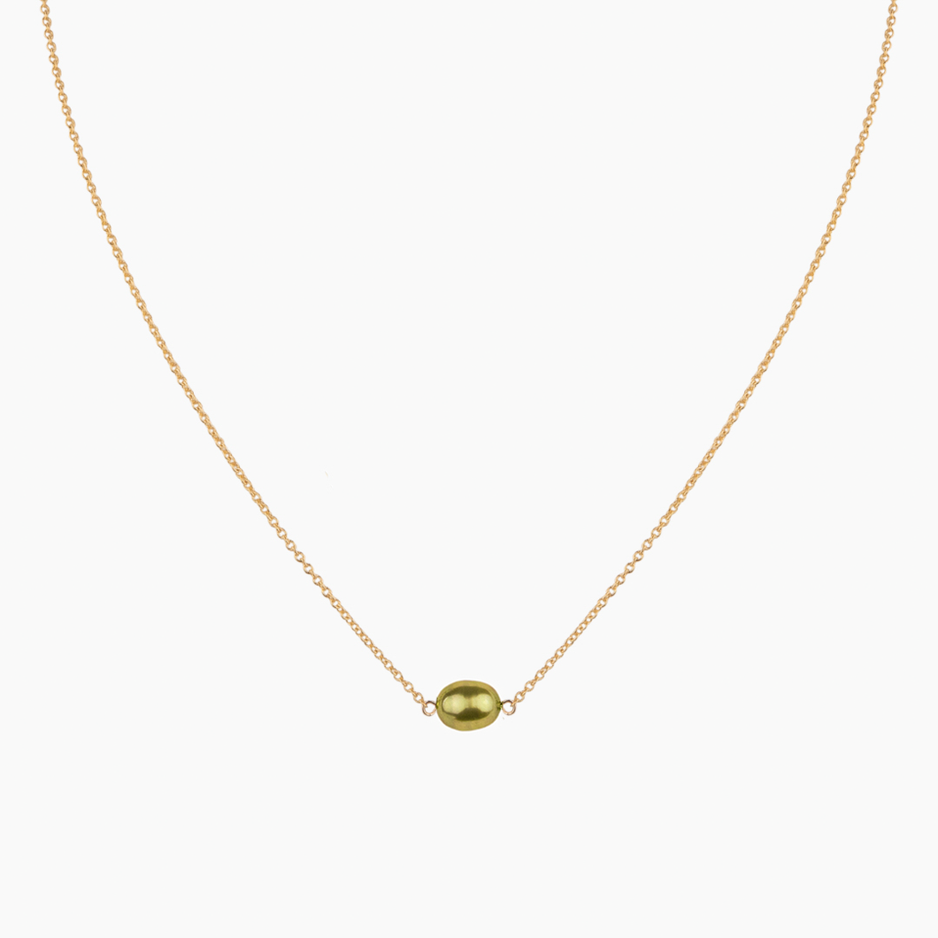 ケンジー ピスタチオ ケシ パール チョーカー