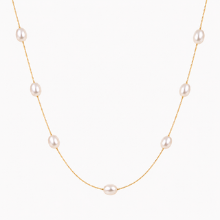 Roselynn White Pearl Necklace