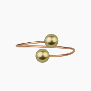 Pistachio Pearl Cuff in Gold