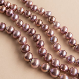 Large pink pearl strand 
