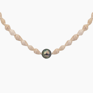 Moani Shell Tahitian Pearl Necklace