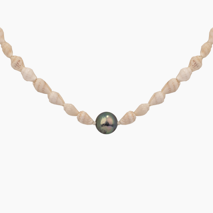 Moani Shell Tahitian Pearl Necklace