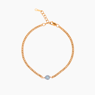 Single Blue Akoya Pearl Bracelet