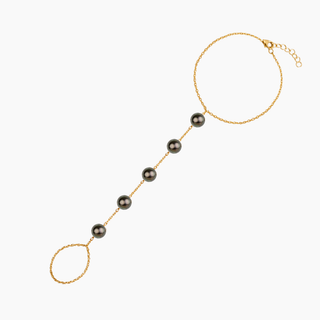 Tahitian Pearl Hand Chain Bracelet