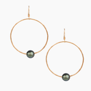 Isla Tahitian Pearl Hoop Earrings