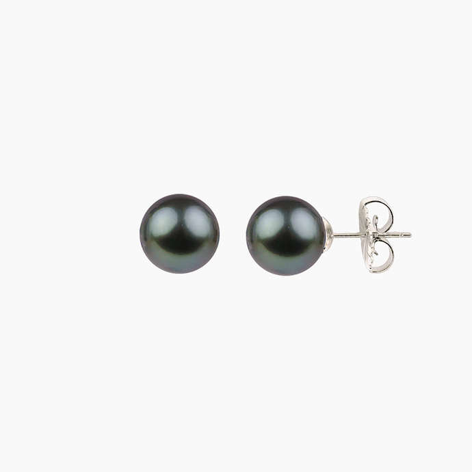 Tahitian Pearl Stud Earring Sterling Silver