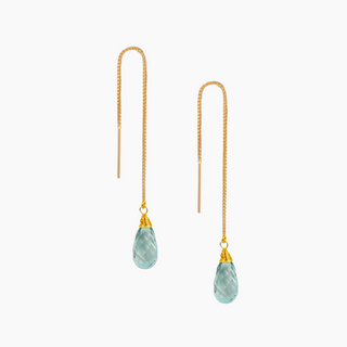 Gemstone Threader Earrings