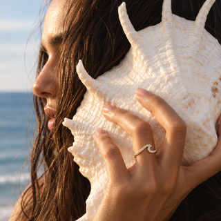 Diamond Wave Ring