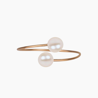White Golden South Sea Pearl Cuff