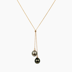Tahitian Pearl Lariat Y Pearl Necklace