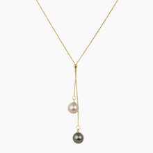 Load image into Gallery viewer, Manhattan Lariat Y Pearl Necklace
