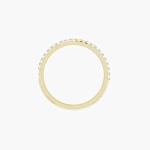 Luxe Womens Diamond Wedding Ring 14kt Yellow Gold