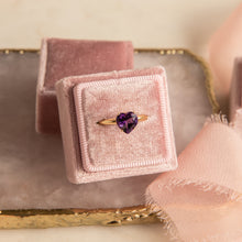 Load image into Gallery viewer, Heart Amethyst Ring
