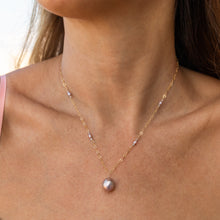 Load image into Gallery viewer, Valentina Pink Pearl Necklace