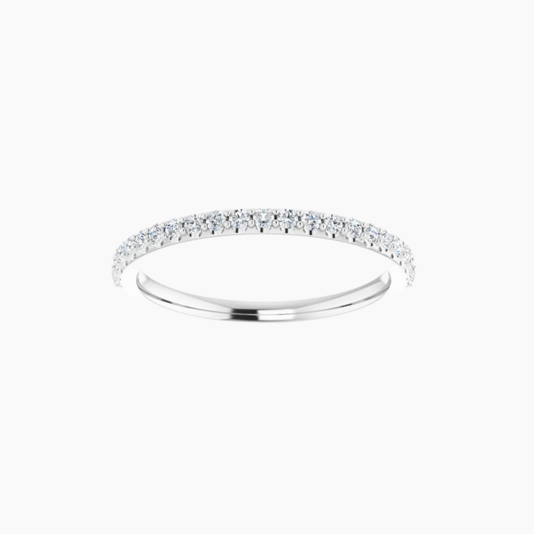 Luxe Womens Diamond Wedding Ring 14kt White Gold