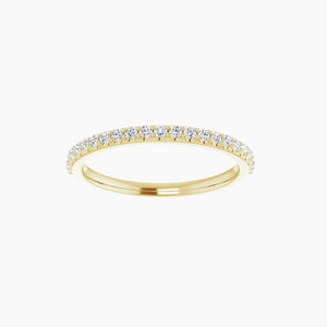 Luxe Womens Diamond Wedding Ring 14kt Yellow Gold