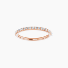 Load image into Gallery viewer, Luxe Womens Diamond Wedding Ring 14kt Rose Gold