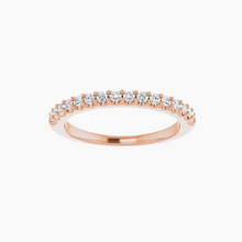 Load image into Gallery viewer, Forever Womens Diamond Wedding Band 14kt Rose Gold