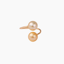 Load image into Gallery viewer, Cypress Golden Pearl Bypass Ring