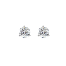 Load image into Gallery viewer, Nia Three Prong Solitaire Diamond Stud Earring